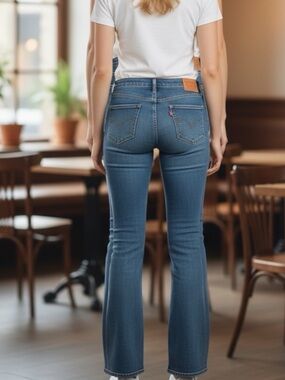 Y2K Levi’s 515 Mid Rise Stretch Bootcut Jeans  Vintage Wash 10 S